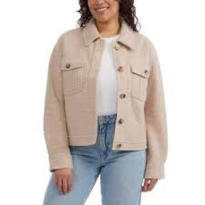 Hunter Wool Women's Beige Copped Jacket